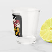 Maryland Staatsvlag  Shot Glas (Rechts)