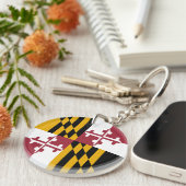 Maryland Staatsvlag Sleutelhanger (Voorkant Rechts)