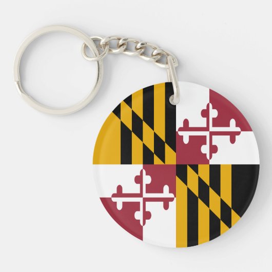Maryland Staatsvlag Sleutelhanger (Voorkant)