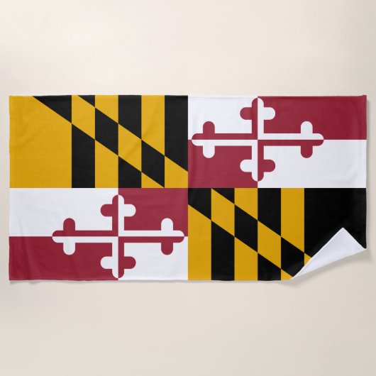 Maryland Staatsvlag Strandlaken (Voorkant)