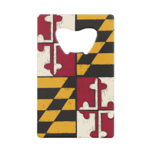 Maryland Staatsvlag Zwaai  Creditkaart Flessenopener
