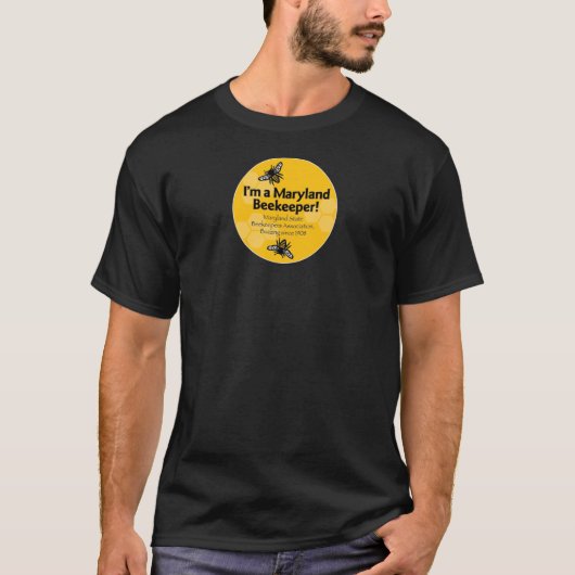 Maryland State Beekeepers Association Black Shirt (Voorkant)