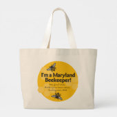 Maryland State Beekeepers Association Canvas tas (Achterkant)
