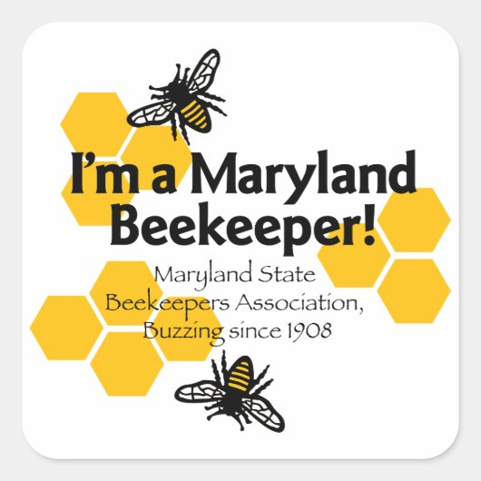Maryland State Beekeepers Association Sticker (Voorkant)