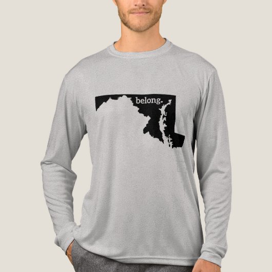 Maryland State Belong State Pride Tri-Blend Shirt (Voorkant volledig)