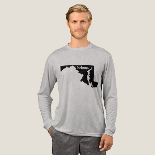 Maryland State Belong State Pride Tri-Blend Shirt (Voorkant)