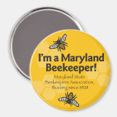 Maryland State Bijenteelt Association Magnet (Voorkant / Achterkant)