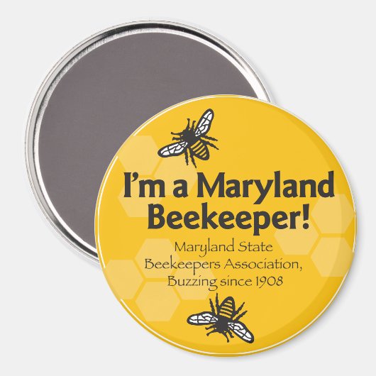 Maryland State Bijenteelt Association Magnet (Voorkant / Achterkant)