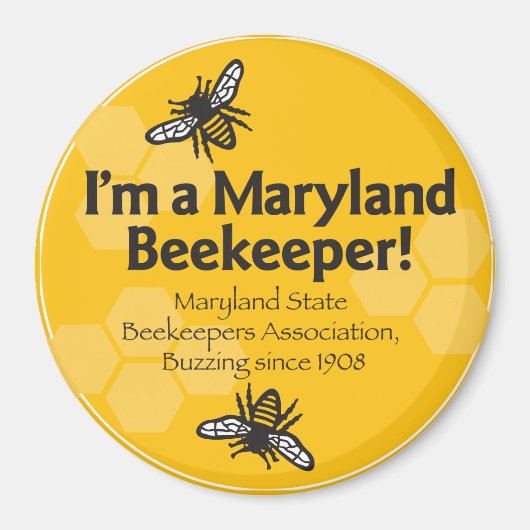 Maryland State Bijenteelt Association Magnet (Voorkant)