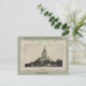 Maryland State Capital Building Briefkaart (1908) (Staand voorkant)