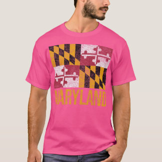 MARYLAND STATE FLAG ANNAPOLIS BALTIMORE CHESAPEAKE T-SHIRT