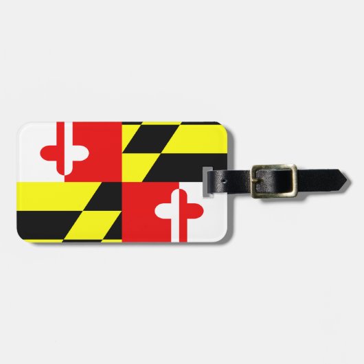 Maryland State Flag Bagage ID Label Bagagelabel (Voorkant horizontaal)