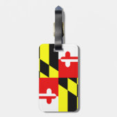Maryland State Flag Bagage ID Label Bagagelabel (Achterkant verticaal)
