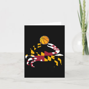 Maryland State Flag Blauwe Krab Pride met Bysketby Kaart