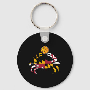 Maryland State Flag Blauwe Krab Pride met Bysketby Sleutelhanger
