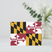 Maryland State Flag Calvert Crossland Briefkaart (Staand voorkant)