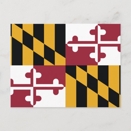 Maryland State Flag Calvert Crossland Briefkaart (Voorkant)