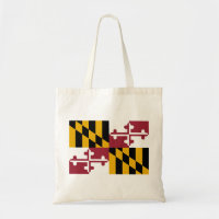 Maryland State Flag Canvas tas