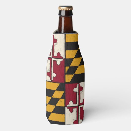 Maryland State Flag Cold Insulated Bottle Holder Flesjeskoeler (Fles Voorkant)