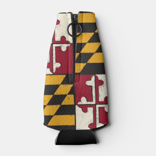 Maryland State Flag Cold Insulated Bottle Holder Flesjeskoeler (Achterkant)