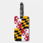 Maryland State Flag Colors Accent Bagagelabel (Achterkant verticaal)