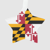 Maryland State Flag Colors Accent Ornament (achterkant)
