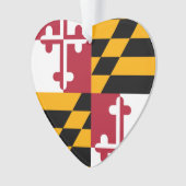 Maryland State Flag Colors Accent Ornament (voorkant)
