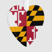 Maryland State Flag Colors Accent Ornament (voorkant)