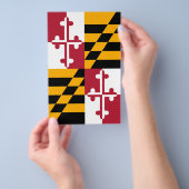 Maryland State Flag Colors Decor Flyer (Hand)
