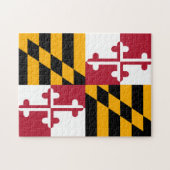Maryland State Flag Colors Decor Legpuzzel (Horizontaal)