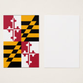 Maryland State Flag Colors Decor Visitekaartjes (Voorkant /achterkant)