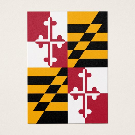 Maryland State Flag Colors Decor Visitekaartjes (Voorkant)