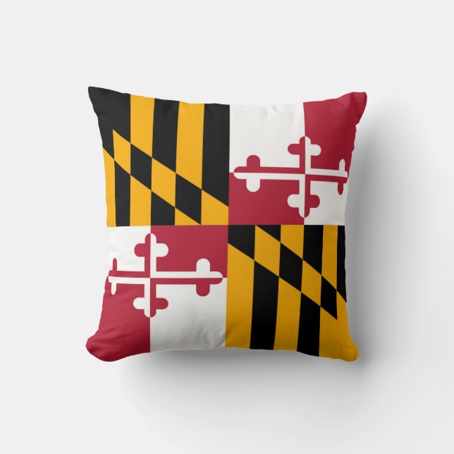 Maryland State Flag Colors Graphic Kussen (Voorkant)