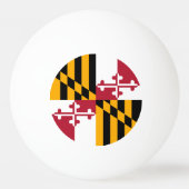 Maryland State Flag Colors Graphic Pingpongbal (Voorkant)