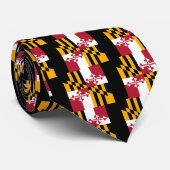 Maryland State Flag Colors Stropdas (Opgerold)