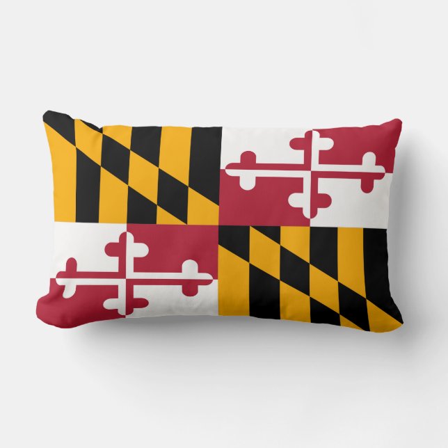 Maryland State Flag Colors Style Kussen (Voorkant)