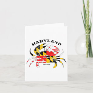 Maryland State Flag Crab Pride Annapolis Litimore Kaart