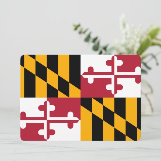 Maryland State Flag Design (Staand voorkant)