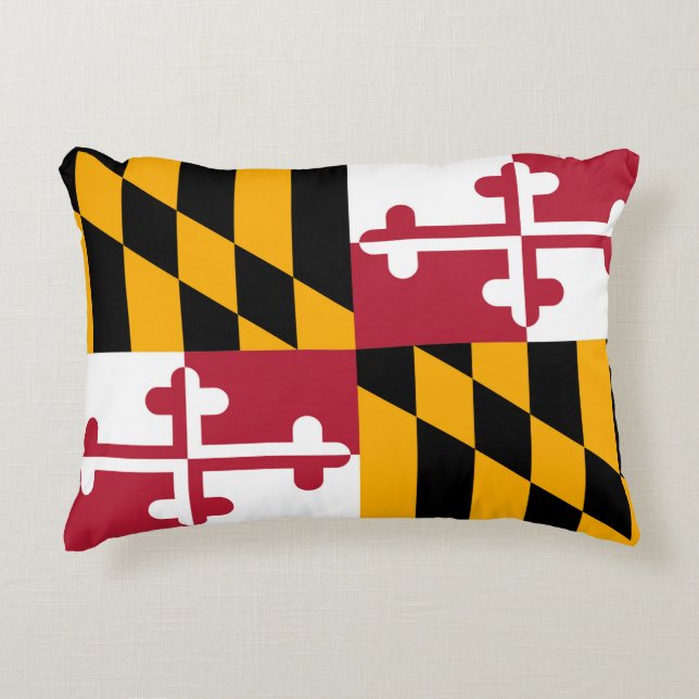 Maryland State Flag Design Accent Kussen (Voorkant)