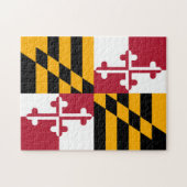 Maryland State Flag Design Accent Legpuzzel (Horizontaal)