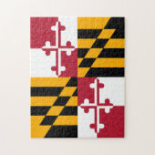 Maryland State Flag Design Accent Legpuzzel (Verticaal)