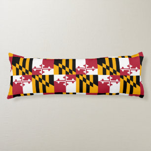 Maryland State Flag Design Accent Lichaamskussen