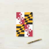 Maryland State Flag Design Accent Post-it® Notes (Op bureau)