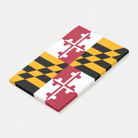 Maryland State Flag Design Accent Post-it® Notes (Schuin)
