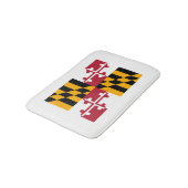 Maryland State Flag Design Badmat (Gekanteld)