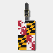 Maryland State Flag Design Bagagelabel (Voorkant verticaal)