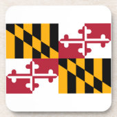 Maryland State Flag Design Bier Onderzetter (Voorkant)