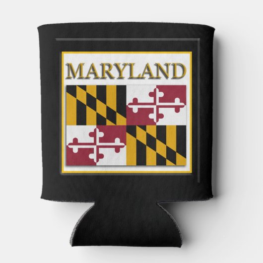 Maryland State Flag Design Blikjeskoeler (Achterkant)