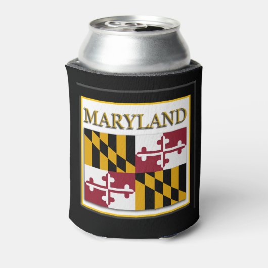 Maryland State Flag Design Blikjeskoeler (Blikje Achterkant)