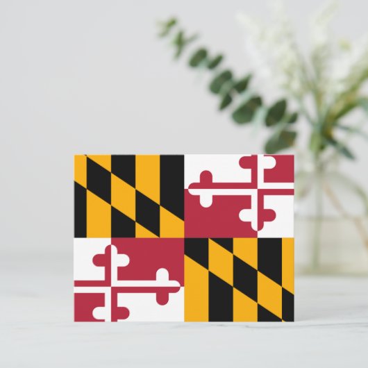 Maryland State Flag Design Briefkaart (Staand voorkant)